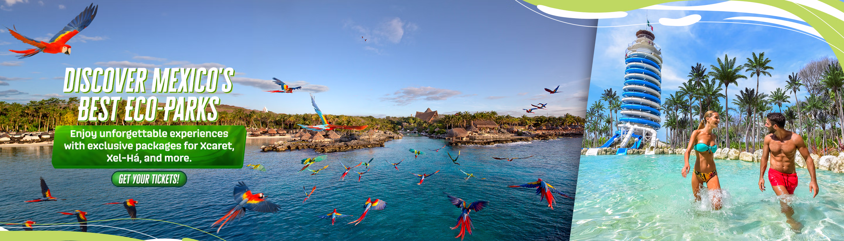 Xcaret and Xel-Há Eco Parks Package