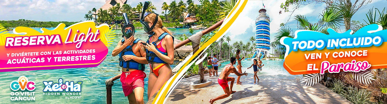 Parque Xel-Ha Light y Todo Incluído
