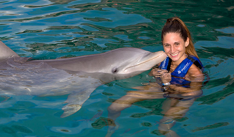 Dolphin kisses