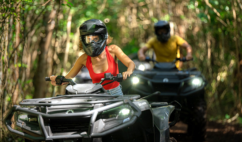 Driving in the trails