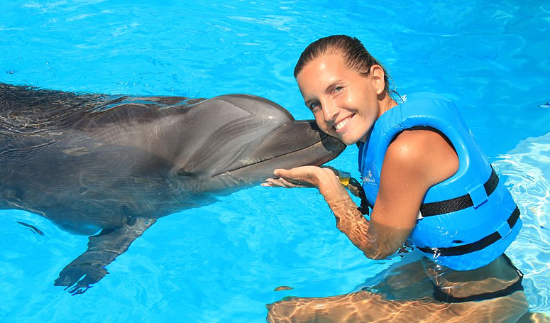 Dolphin kiss