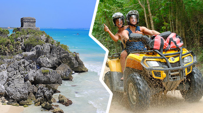 Combo tour All Terrain Vehicles and Tulum Mayan Ruins