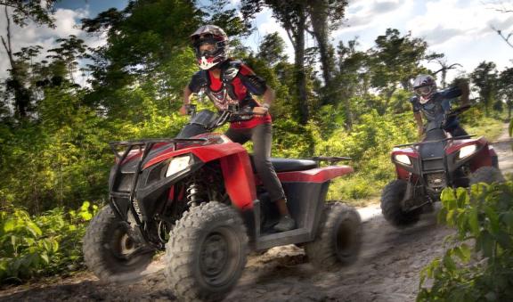 ATV and zipline extreme activities 