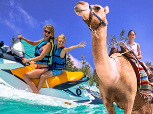 Combo de Caravanas: Paseo a Camello y Wave Runners Tour
