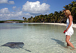 Watch rays close to you at Contoy Island