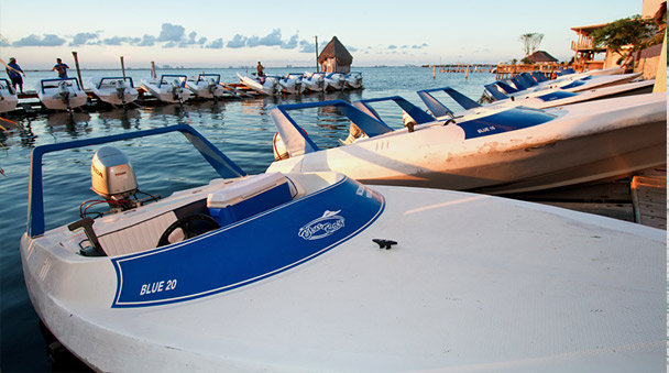 Speedboats at Marina Blue Ray
