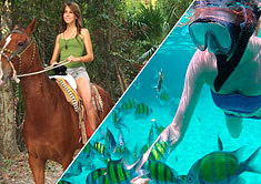 Paseo a Caballlo y Aventura en el arrecife Tour
