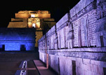 Live Uxmal at night